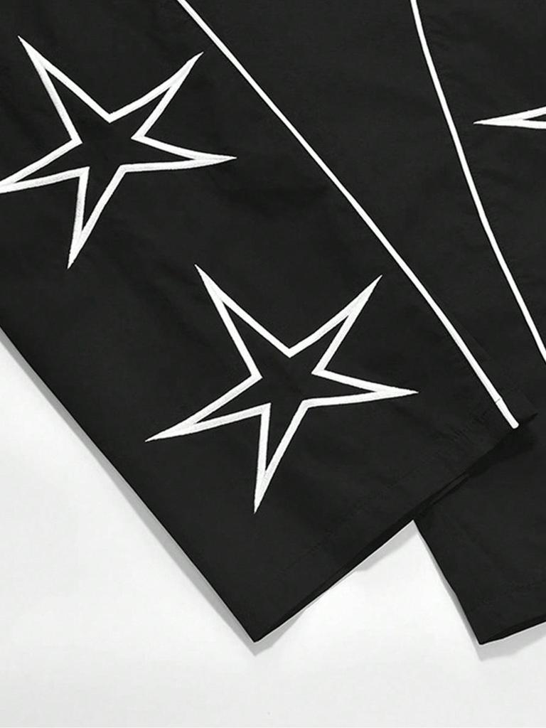 Men's 2025 Retro Embroidered Straight-Leg Pants for Spring/Summer