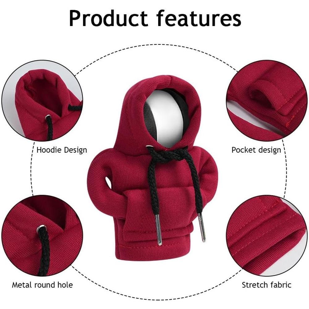 Крышка рычага переключения передач, 3-компонентная автомобильная крышка рычага переключения передач, декоративная крышка рычага переключения передач для автомобиля (Красный, Серый, Черный)