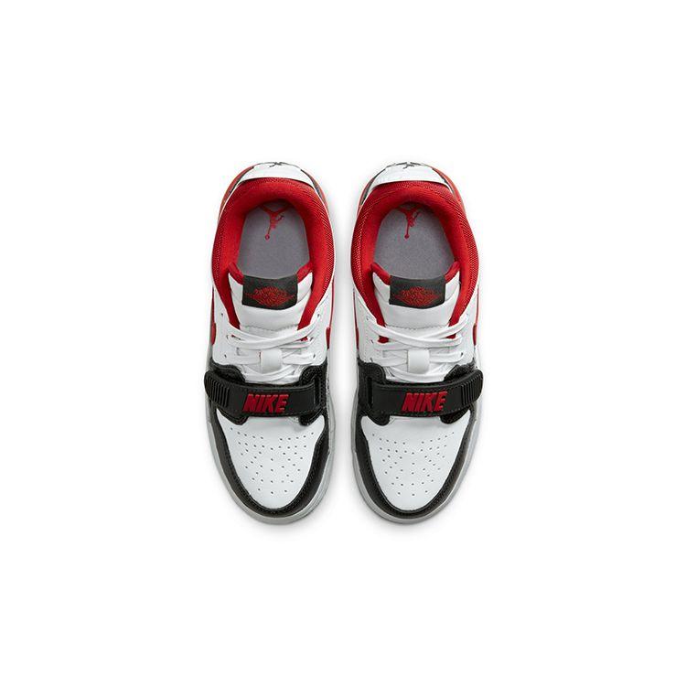 Кроссовки Air Jordan Legacy 312 Low GS Fire Red Детские Белые Черные Волчий Серый CD9054-160