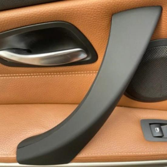 Rear Left Door Panel Handle Pull Interior Trim Cover For BMW E90 325i 328i Black
