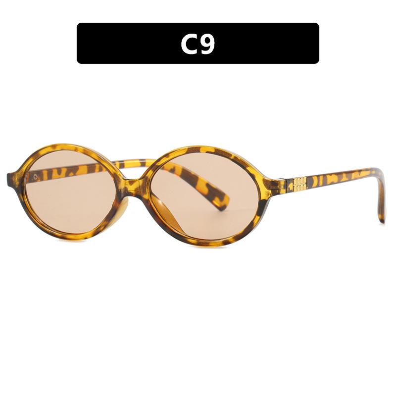 Oval Small Frame Plain Glasses Personalized Anti-blue Light Glasses Eye Protection Korean women Optical Spectacle Eyeglass
