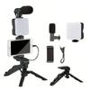 Handheld Tripod LED Fill Light Desktop Stand Set Fill Light Table Tripod for Phone  Selfies