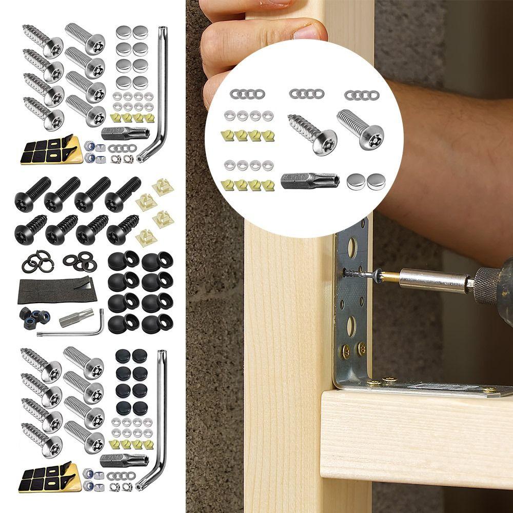 Набор винтов для защиты от кражи автомобиля, саморезы из нержавеющей стали, винты для защиты номерного знака