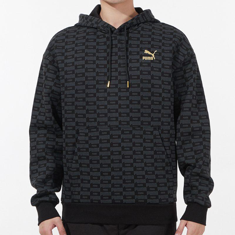 PUMA Sweatshirts Men's Black Hooded Moderate Regular 534409-01