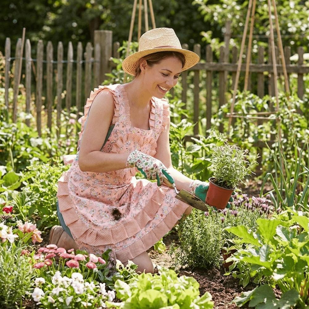 Wear-resistant Korean Style Apron Breathable Stylish Apron Comfortable Work Attire Apron Gardening