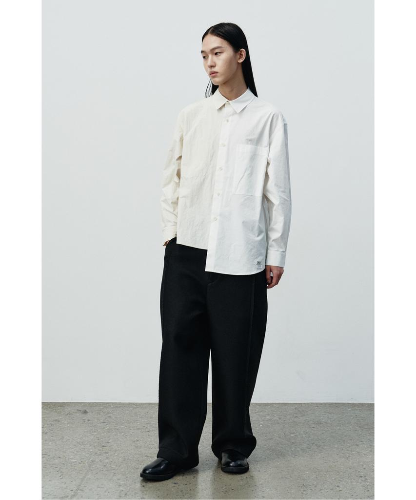 RECODE Raw Edged Wide Bonding Pants Rkpaw25615Bkx