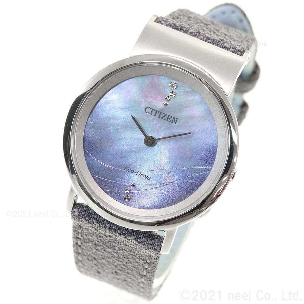 Citizen Ambiluna Collection Collaboration Model with Chan Limited To Pieces Worldwide Eco-Drive EG7071-03L Women's Watch, Gray, Luu, 1,080