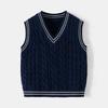 Boys Casual V-neck Knit Vest Spring Children's Fashion Sweater Vest