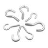 Galvanized White Zinc Open Hook Eye Bolt, 4-12, Non-Standard Carbon Steel