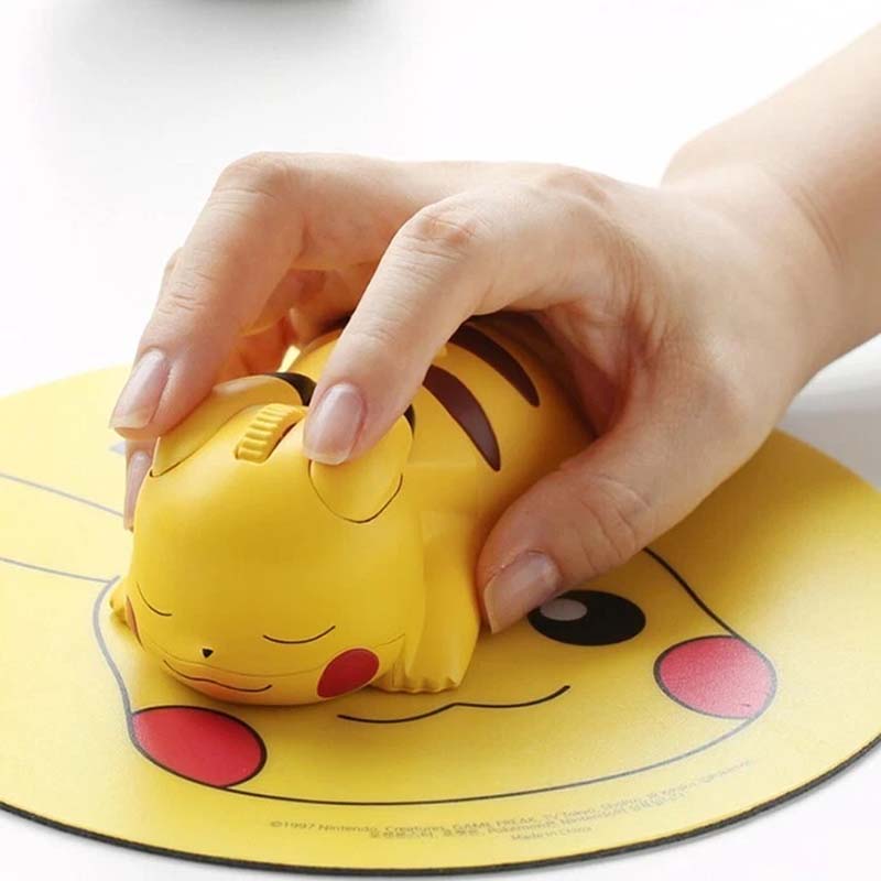 POKEMON Genuine Pikachu Figure Bluetooth Mouse Wireless Mouse 1200 DPI