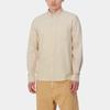 Carhartt WIP Shirts Unisex Corn Silk White Pointed Collar Moderate Other I030799-2A0-XX