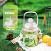 Портативная бутылка для воды с соломинкой, большой емкости