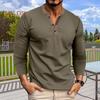 Мужская рубашка осень-весна с воротником-стойкой на пуговицах, подходящий по цвету пуловер, облегающий крой, средняя длина, повседневная одежда, топ