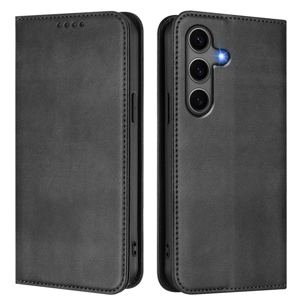 For Samsung Galaxy S24+ Wallet Cases Retro Texture RFID Blocking Leather Phone Cover