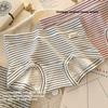 Женские весенне-осенние ретро-трусы в полоску, из чистого хлопка 10A, антибактериальные, без следов