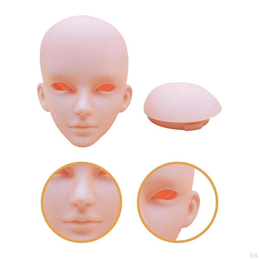 1/3 BJD Кукольная голова DIY Игрушка Аксессуар для энтузиастов кукол Дисплей для 24 дюймов высоты 3D Лысая Коллекция