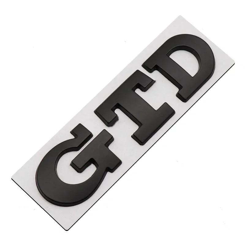 3D Metal Letters Car Rear Trunk Badge GTD Logo Emblem 7 6 5 4 GTD Sticker MK2 MK4 MK5 MK6 MK7 Accessories