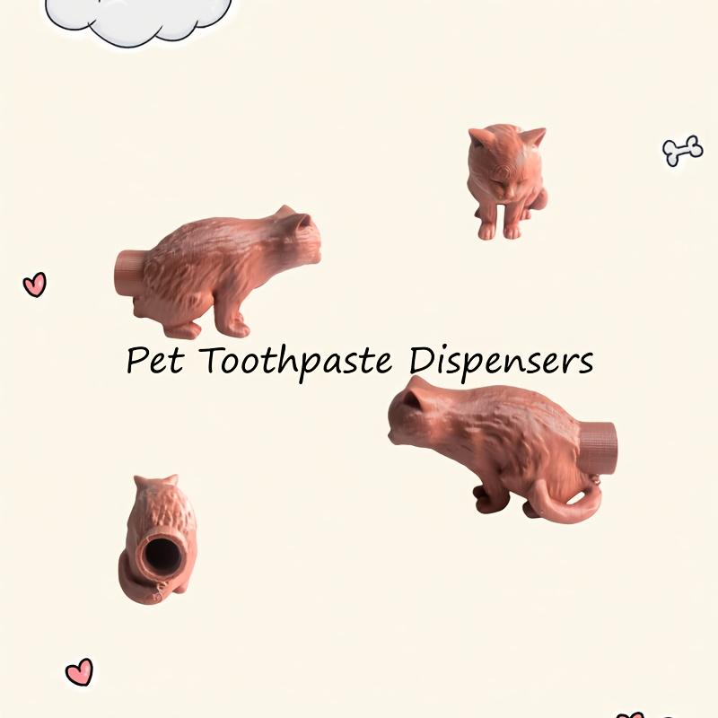 1pc Funny Cat Butt Shape Toothpaste Squeezer, Orange Cat Tail Design, Fully Automatic Glue Dispensing (No Battery Required)