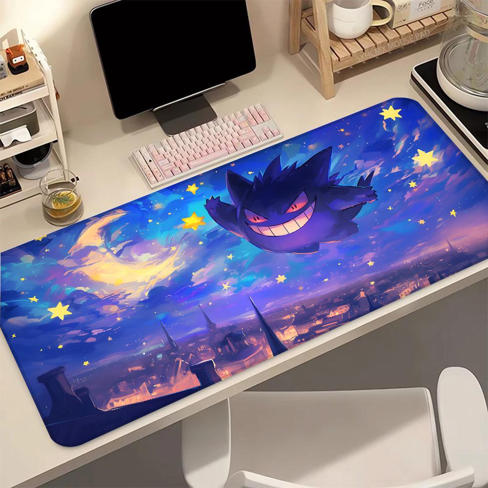 GGengar Mouse Pad P Anime Gaming Mousepad Large XXXL Extended Soft Desk Pad Computer Keyboard Pad Mat for Gamer Office