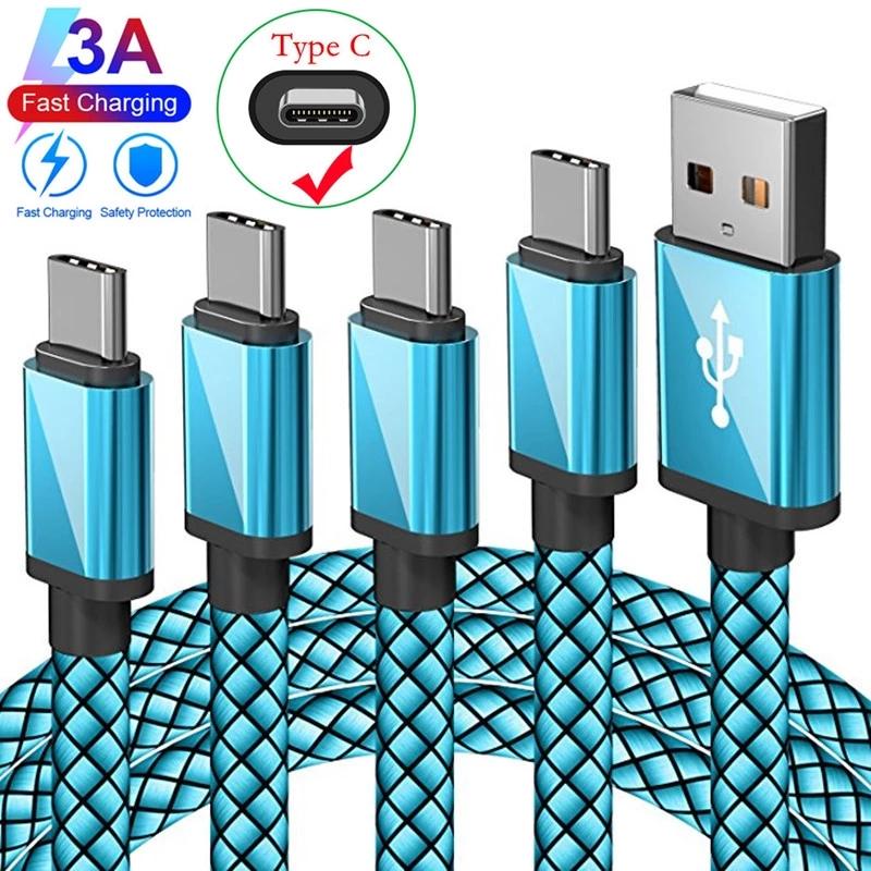Оригинальный USB Type C кабель 1м 2м USB C Type-C Зарядный провод для Samsung Galaxy S20 A71 A51 A50 S10 S9 S8 M31s A3 A5 A7 2017