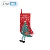 Christmas Santa Snowman Decorative Gift Stocking Ornament for Tree Home Party Scene Arrangement Holiday Hanging Decoration