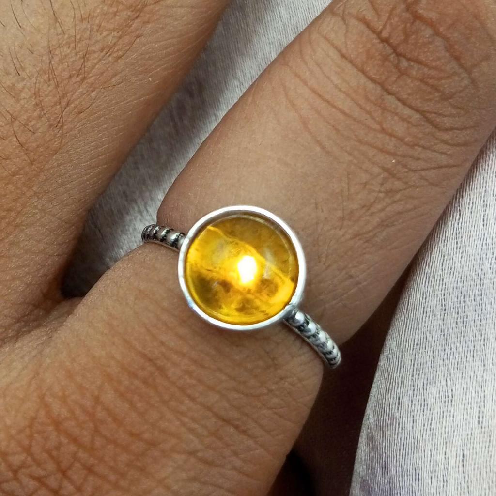 Балтийский янтарь, драгоценный камень, кольцо из стерлингового серебра 925 пробы с покрытием ручной работы PQY-IJ10828