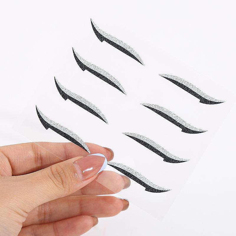 Самоклеящиеся наклейки для век и ресниц для сценического и вечернего макияжа со стразами для глаз - европейский и американский стили