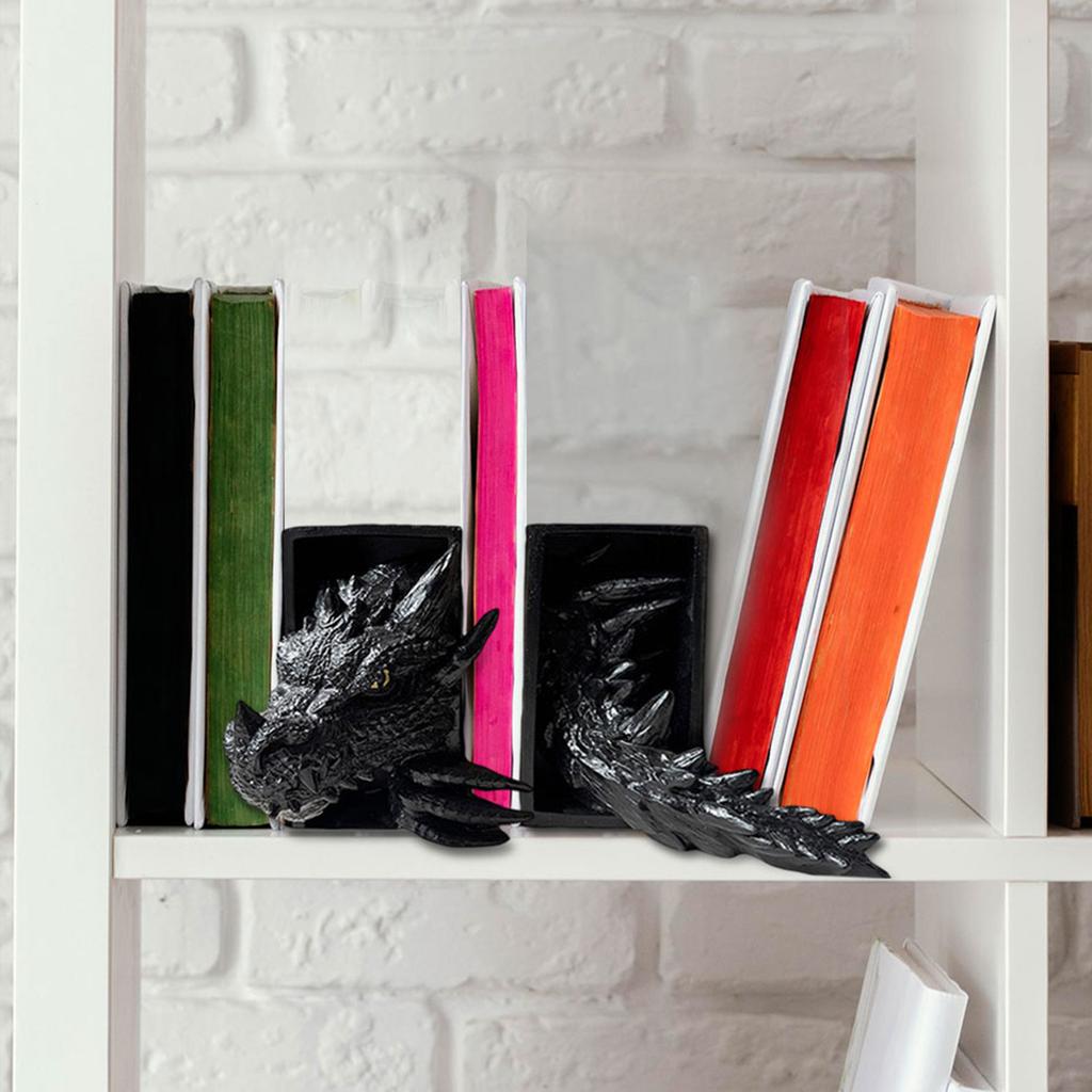 Поделка из смолы Дракон Книга Шляпа Американский стиль Дом Книжная полка Украшения Орнаменты Дракон Уголки для книг