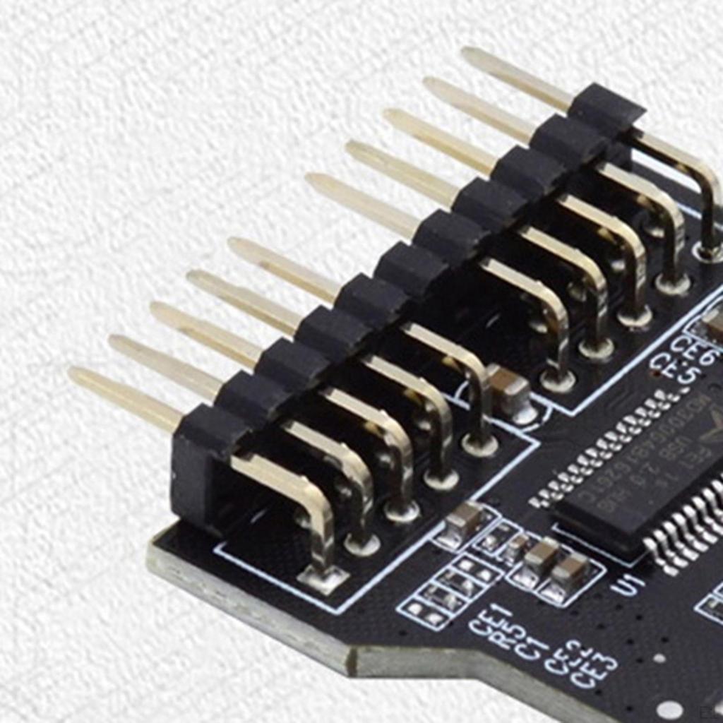 USB-концентратор-адаптер 19Pin 3.0 на двойной USB2.0 9Pin Female, надежное расширение