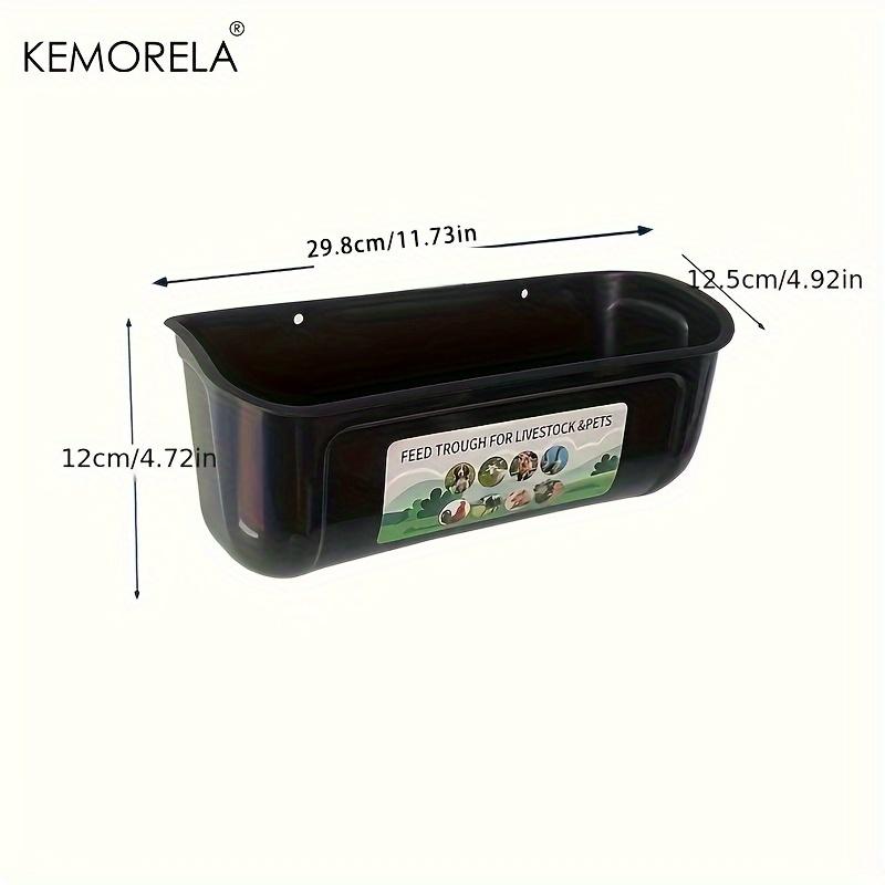 KEMORELA 1 шт. Больмая подвесная кормушка для кур - Конструкция без беспорядка для домашней птицы, уток, гусей - Прочная, монтируемая на забор, вместительная миска