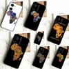 Map of Africa African Fabrics For Realme C67 C55 C53 C51 C35 C33 C31 C30 C25s C21Y GT Neo 6 GT5 9 10 11 12 Pro Plus Case