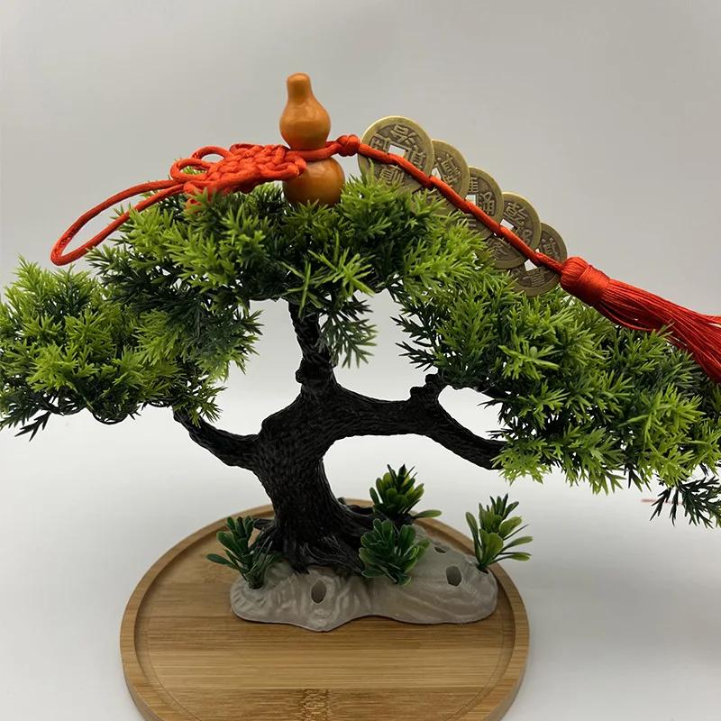 2025 Новый деревянный тыквенный кулон из чистой меди с пятью императорскими деньгами, китайский узел, кисточка, благоприятный узел, подвеска для дома, автомобильная подвеска