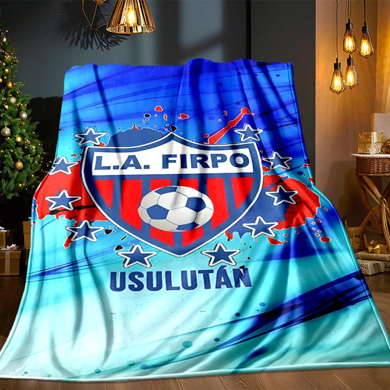 Firpo Soccer Crest Blanket Lightweight Ideal Bedding Blanket Perfect for Travel, Camping, Living Rooms, Offices, Sofas, Fan Christmas gift