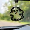 Хэллоуин Шарм для зеркала заднего вида автомобиля Мультяшная Летучая мышь/Кошка/Привидение/Ведьма Акриловая подвеска 2D Плоские Автомобильные аксессуары для интерьера для Рюкзака Кошки Телефона