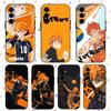 Чехол для телефона Haikyu Аниме Шоё Хината Для Samsung Galaxy S25 S24 S23 S22 S21 S20 Plus Ultra Note20 Мягкий Черный