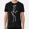 Футболка унисекс Saint Stick Figure белая S-5XL Сделано в США