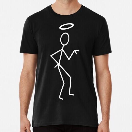 Футболка унисекс Saint Stick Figure белая S-5XL Сделано в США