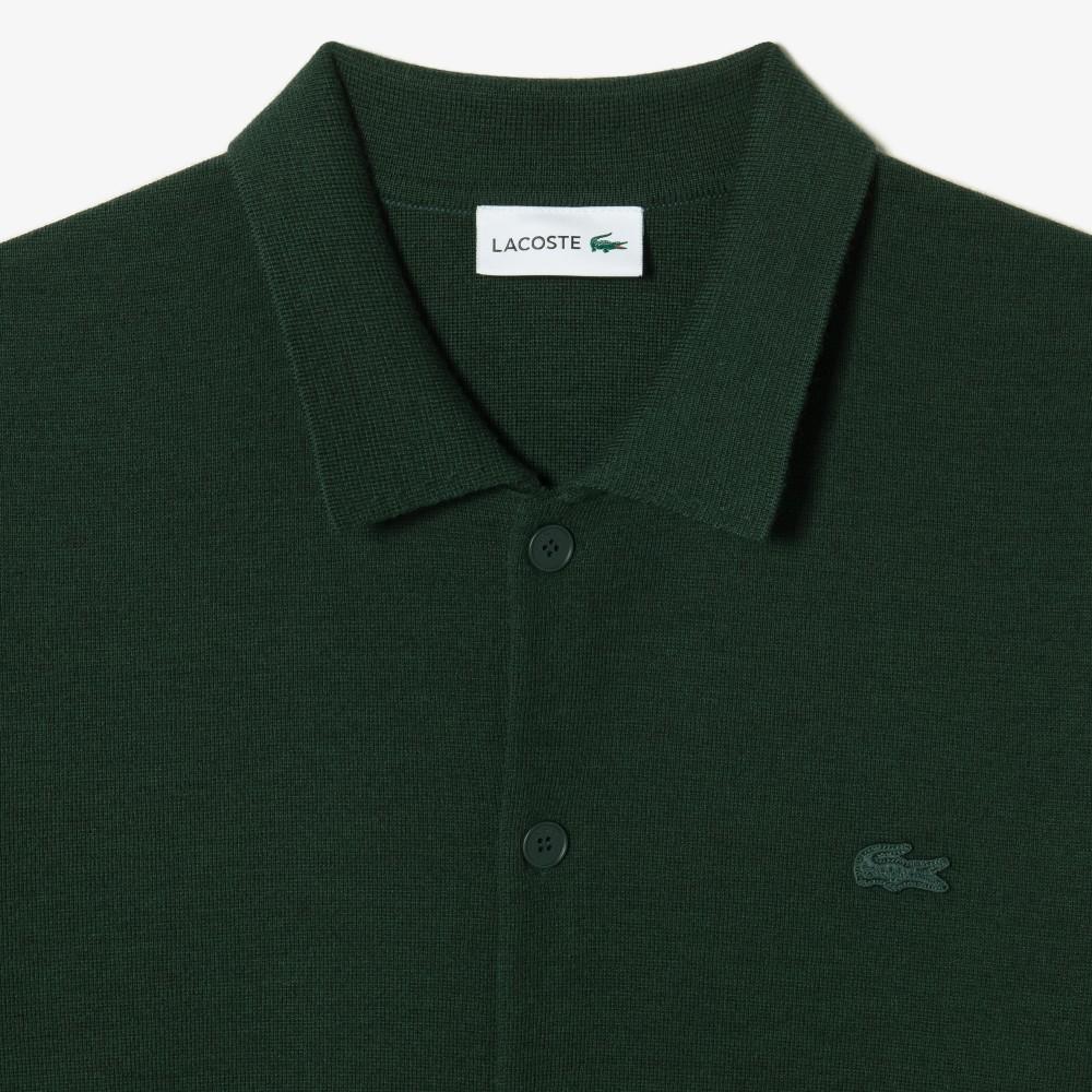 Lacoste Мужской кардиган на пуговицах с воротником-стойкой AH092E-55NL7A