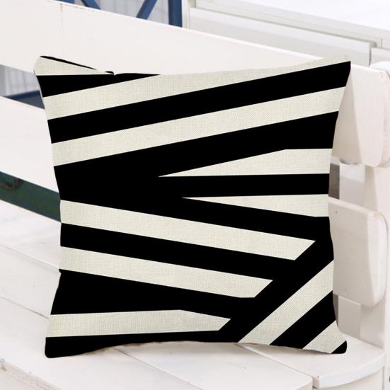 Наволочка с принтом, геометрический узор, устойчивое украшение, не выцветающая, моющаяся наволочка, чехол для диванной подушки