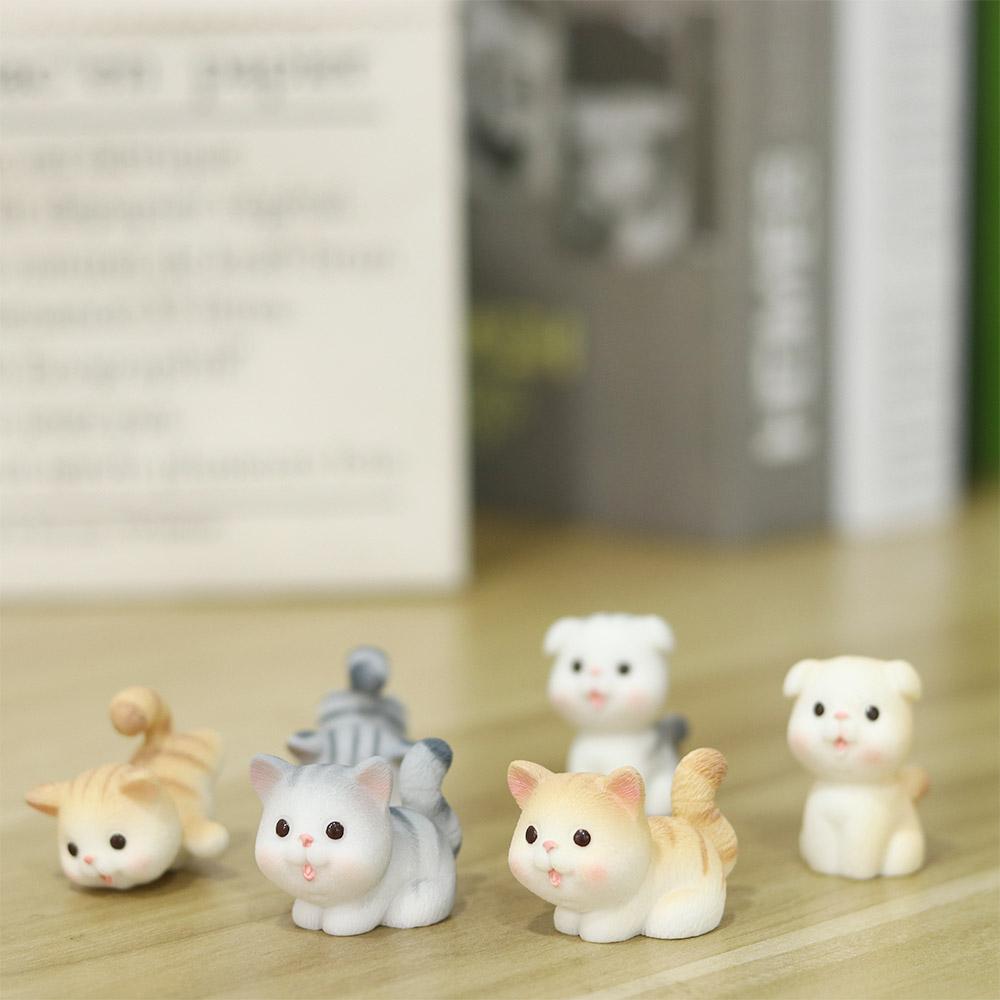 Cute Pet Micro Landscape Fairy Garden DIY Kitten Ornament Figurines Small Statue Miniatures