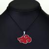 Japanese Anime Akatsuki Organization Red Cloud Metal Unisex Pendant Necklace