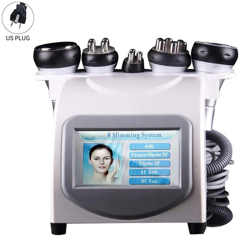5 In 1 Vacuum Ultrasonic Cavitation Radio Frequency Multipolar RF Body Slimming Machine Skin Lifting Tighten Anti-Wrinkle Device