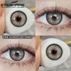 Eyeshare Colored Contact Lenses Brown Comfortable Fashion Contact Lenses Green Natural Colored Contact Lenses Blue Annual Cosmetic Lenses 1 Pair