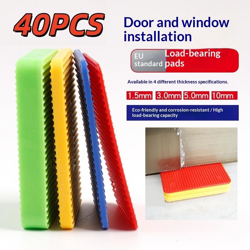 40Pcs 4 Sizes Plastic Gaskets Used For Adjusting Door And Window Frames Leveling Tiles Pp Gaskets Wedges