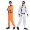 Men's Astronaut Costume Spaceman Suit Jumpsuit Halloween Adult Costumes for Men Funny Cosplay Party
