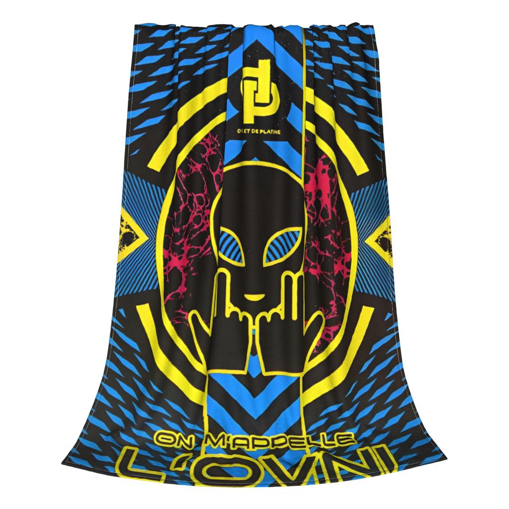 JuL C'est Pas Des Lols Fleece Throw Blankets French Rapper Blankets for Bed Travel Lightweight Bedroom Quilt