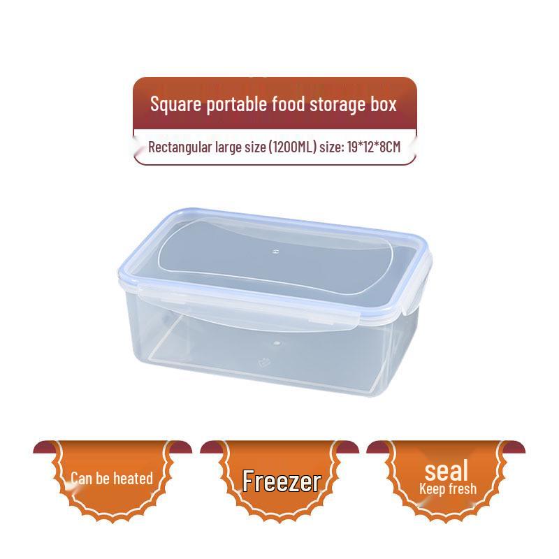 Утолщенный штабелируемый контейнер для хранения продуктов - Прозрачный, герметичный, подходит для микроволновой печи и морозильной камеры.