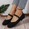 Women Flats 2024 New Spring Autumn Round Head Loafers Women Mary Janes Shoes Ballet Fashion Buckle Flat Shoes Zapatos De Mujer