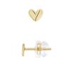 Earrings - LÉA &; ARTHUR - HEART - 375 Yellow Gold - SILICONOR Stroller System - Child