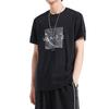 Li-Ning Мужская футболка с короткими рукавами и графическим принтом Way Of Wade Lightning, черные AHSQ465-1
